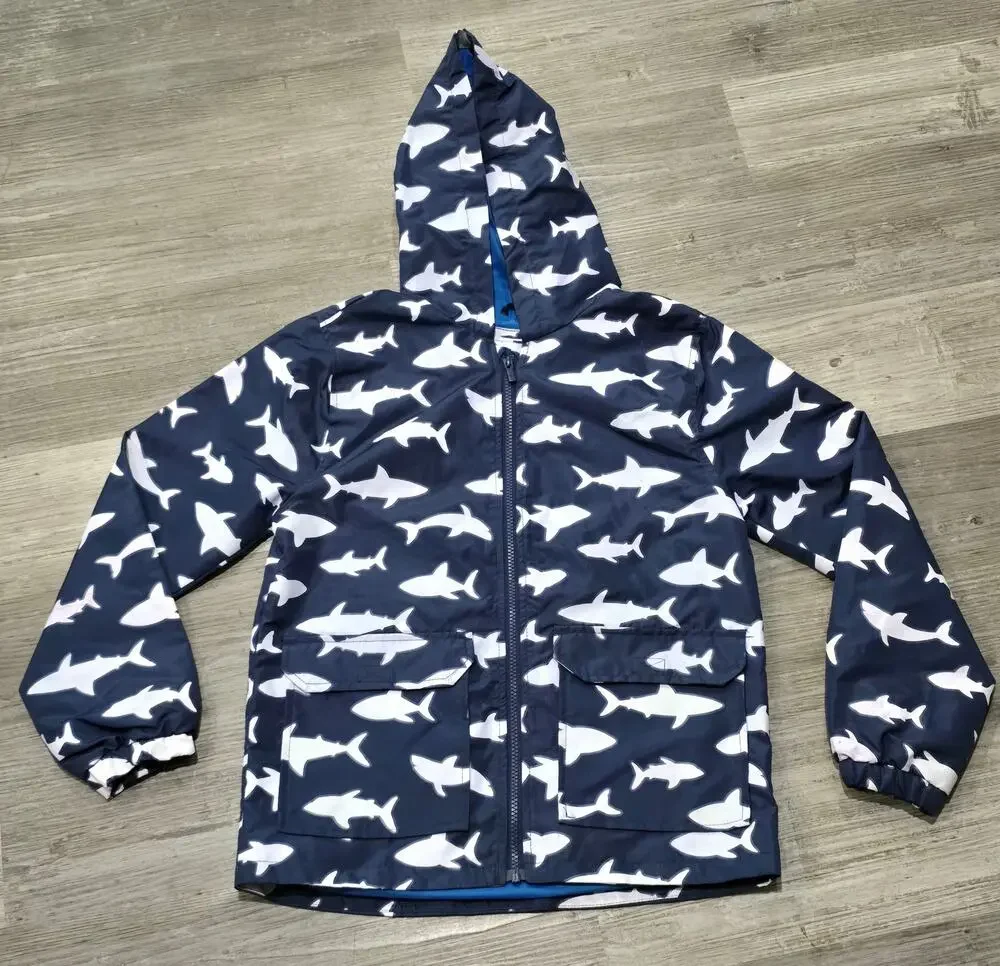 Carter's Shark Print Windbreaker Rain Jacket